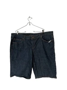 Tommy Hilfiger size 20 bermuda denim jeans shorts womens dark wash - Picture 1 of 2