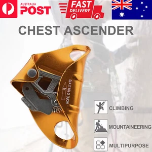 Chest Ascender Rock Tree Climbing Gear Professional Roping Device for 10~13mm AU - Picture 1 of 10