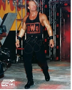 Vintage WCW Lex Luger NWO WWF WWE Signed Auto 8x10 Photo - Picture 1 of 1