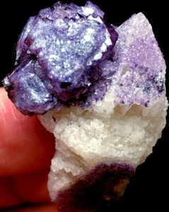 19g Natural skeletal Elestial Candle QUARTZ Crystal Inner Mongolia&Fluorite s27 - Picture 1 of 8