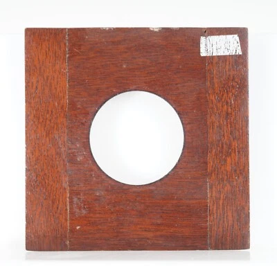 :Deardorff Wooden 4x4" Flat Lens Board - Copal No.1 Opening - Image 1 of 2