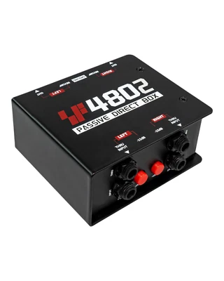 Simplefly SF4802 Passive Dual-Channel Magnetic Bridge 6.35mm to XLR DI Box - Image 1 of 4