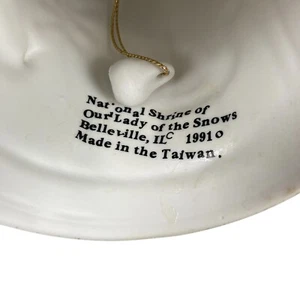 National Shrine of Our Lady Of The Snows BELL Christmas Wisemen Bisque 1991 NICE - Picture 1 of 9