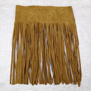 2Meter Faux Suede Double-sided Tassels Trim Fringe Edge for DIY Sewing Dancewear - Picture 1 of 17