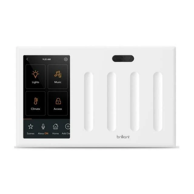 Brilliant BHA120US-WH4 4-Switch Panel Home Control