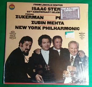 Isaac Stern 60th Anniversary Celebration LP Zuckerman Perlman Mehta CBS 1981 - Picture 1 of 4