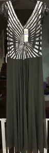 Jkara Sequin Bodice Evening NWT Size 18 - Picture 1 of 7