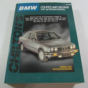 Chilton Repair Manual 1970 - 1988 BMW Coupes and Sedans Wiring & Vacuum Diagrams - Picture 1 of 10