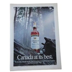 Whisky Canadian Mist 1974 - Anuncio impreso vintage - Imagen 1 de 3