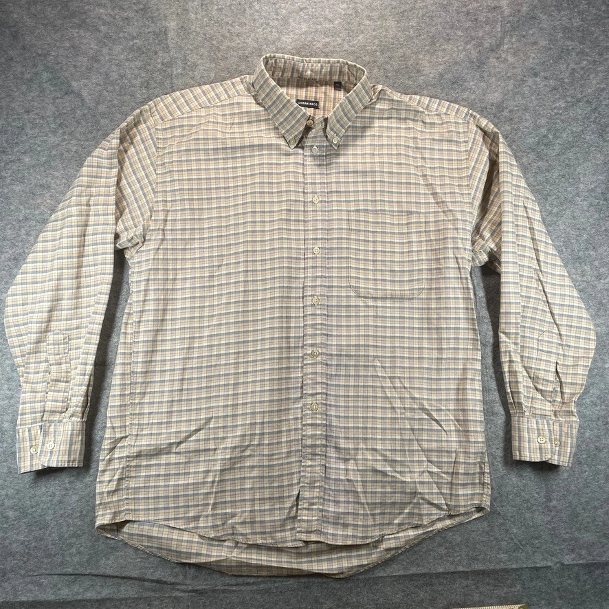 Gitman Bros Mens XL Plaid Long Sleeve Made in USA Vintage Cotton - Image 1 of 4