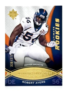 2009 Ultimate Collection #172 Robert Ayers RC /375 Denver Broncos - Picture 1 of 2