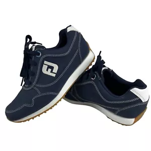 FootJoy Sport Retro 92387 Womens Navy Spikeless Golf Shoes Size US 6 - Picture 1 of 7