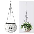 Green Dill Dual-pots Hanging Basket Pots Outdoor Hanging Pot Patio Decor