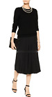 NWT Equipment Shane Pearl Necklace Sweater, Wool Cashmere, Black, XS, MSRP $368