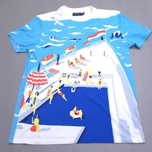 Polo Ralph Lauren T Shirt Newport Boat Regatta Vtg Beach France Riviera Monaco - Picture 1 of 8