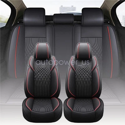 Full Surround Set Car 5-Seat Cover Leather Cushion Cover Fits Mercedes Benz - Image 1 of 4