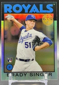 2021 Topps Chrome #86BC-25 Brady Singer Kansas City Royals 1986 Topps Rookie - Picture 1 of 2
