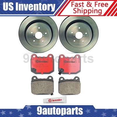 Kit de frenos traseros Brembo rotores de disco pastillas de cerámica para 2005 2006 2007 Impreza Subaru Foto 1 de 4