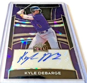 2025 LEAF METAL AUTO CRYSTAL PURPLE AUTO KYLE DEBARGE 7/8 - Picture 1 of 2