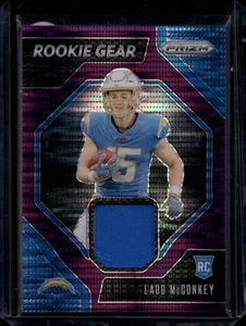 2024 Panini Prizm #RG-LMY Ladd McConkey Rookie Gear Purple Pulsar - Picture 1 of 2