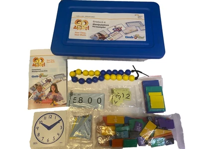 GO MATH 等级 K-6 操纵剂套件 采样器 Grab & Go Homeschool Class Hands On — 第 1/4 张图片