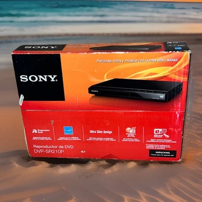 Sony CD DVD Player DVP-SR210P Progressive Scan Anti-Shock Ultra Slim New In Box - Image 1 of 4