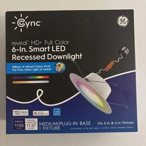 GE Cync 6-In. Reveal HD+ Full Color Smart LED Recessed Downlight - Picture 1 of 5