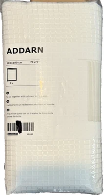 IKEA ADDARN Cortina de Ducha 71x71" Blanco 204.288.93 - Nuevo y Precintado Foto 1 de 4