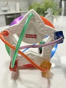 Vintage Fisher Price funkelnde Symphonie Stern Perlen musikalisches Licht Spielzeug funktioniert - Bild 1 von 7