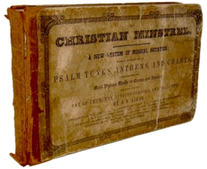 Aikin, The Christian Minstrel, Shaped Note, complete copy - Imagen 1 de 3