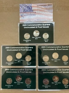 2005 50 Staaten Gedenkviertel P, D & S PP & Stempelglanz - Bild 1 von 2