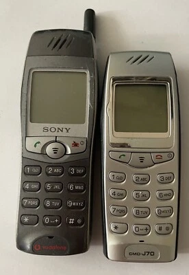 Sony CMD-J6 et Sony CMD-70, paire de téléphones portables Sony vintage (non testés) - Photo 1/3