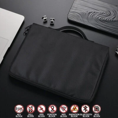 Estuche impermeable para computadora portátil Faraday bolsa teléfono bloqueo de señal RFID anti-radiación Foto 1 de 4