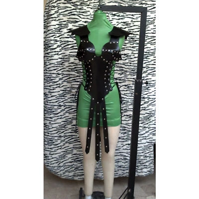 Halloween Lady Viking Worrier Leather Armor Celtic Larp cosplay Costume SCA - Image 1 of 4