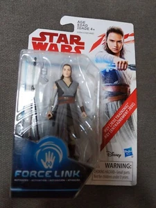 Figura de acción Hasbro Star Wars Rey (Jedi Training) Force Link NUEVA. SW1 - Imagen 1 de 2