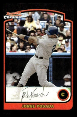 2003 Bowman Chrome #10 Jorge Posada Refractor - Image 1 of 2
