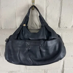 Radley Black Soft Leather Handbag Clutch Bag Side Small Evening Zip Closure - Picture 1 of 9