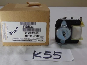 Whirlpool Refrigerator Evaporator Fan Motor W10189703 Genuine OEM New Open Box - Picture 1 of 10