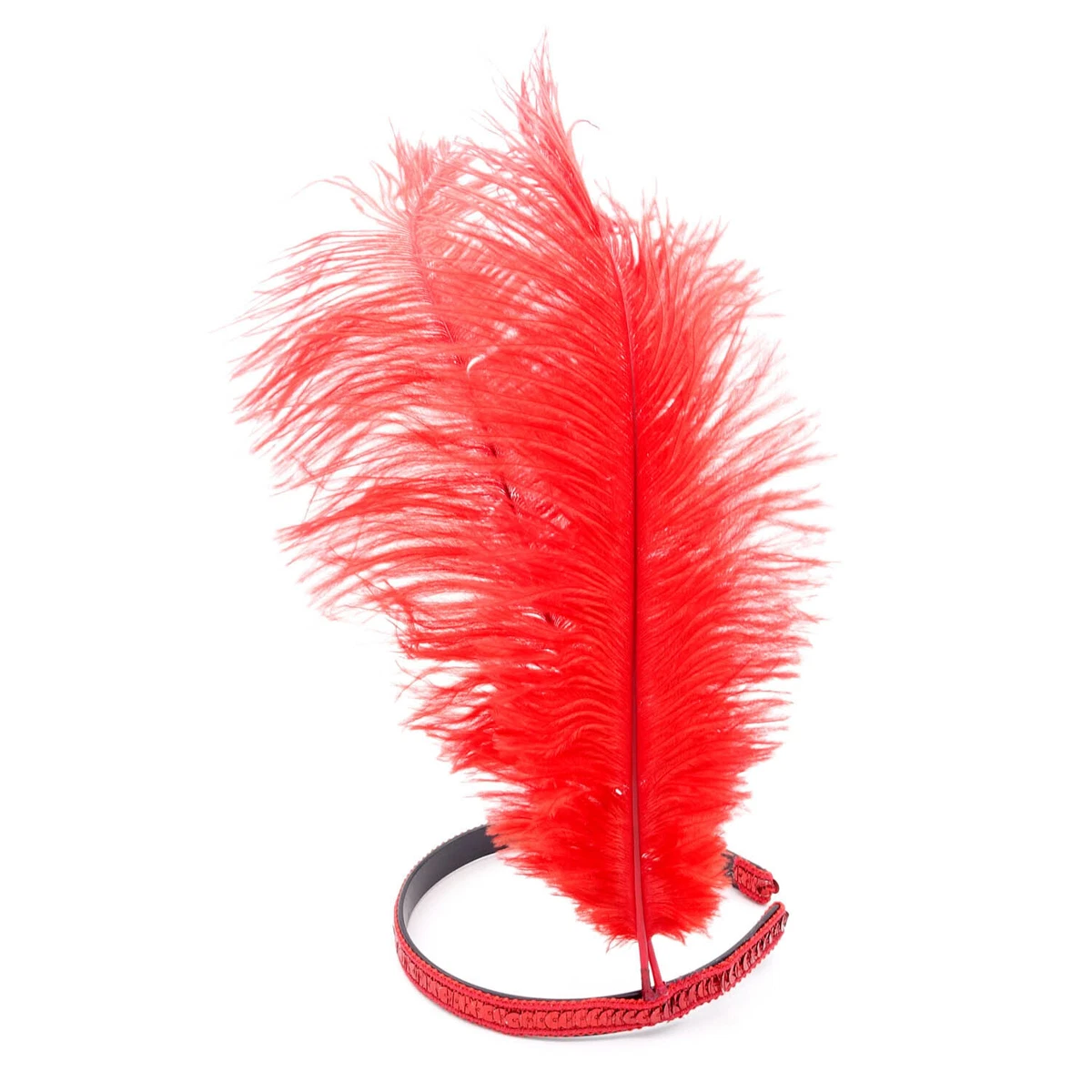 Bunter Regenbogen-Feder-Haarreif – Elastisch & Auffällig Für Karneval, Hochzeit & Cosplay