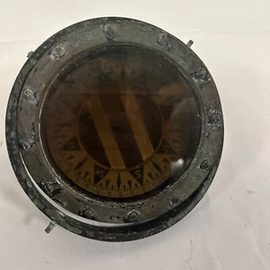 ANTIQUE MARITIME E.M. SHERMAN DIRIGO SHIPS COMPASS NAVY Seattle - Picture 1 of 6