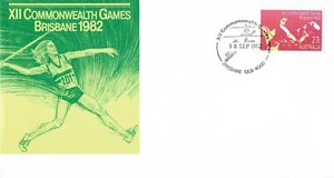 XII COMMONWEALTH GAMES SWIMMING 1 FIRST DAY COVER BRISBANE QLD 4000 - Picture 1 of 2