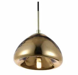Elegant LDPD2020 Gold 1-Light 7in Dia Reflection Mini Pendant - Picture 1 of 7