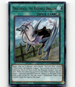 Yugioh Dracoback, el Dragón Montable MAMA-EN091 Magníficos Mavens Ultra Raro - Imagen 1 de 1