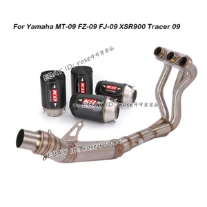 For Yamaha FZ-09 MT-09 Tracer 09 FJ-09 2013-2020 Exhaust Header Pipe Muffler Tip - Picture 1 of 11