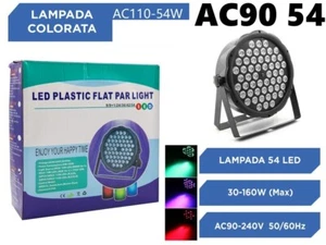 Faro 54 Led Rgb Proyector Par Estroboscópico Disco Foco 54w Sensor De Sonido Mar - Imagen 1 de 1