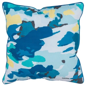 20x20 Rizzy Home Green Abstract Throw Pillow Square T17207 - Aprx 20" x 20" - Picture 1 of 2