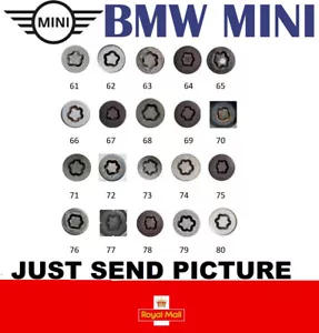 MINI BMW Master Security Locking Wheel Nut Key Lock Bolt Match Matching Service - Picture 1 of 1