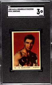 1957-1958 Sada Girandola Di Successi #70 Rocky Marciano Boxkarte SGC 3 Sehr guter Zustand - Bild 1 von 2