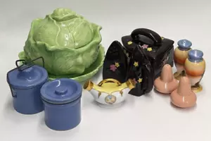 Menge 16 Stück Keramik Küche Salz Pfeffer Shaker Töpfe Salat Schüssel - Bild 1 von 20