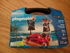 Brand New! Playmobil Pirate Raft + Carry Case, 22-Pieces!